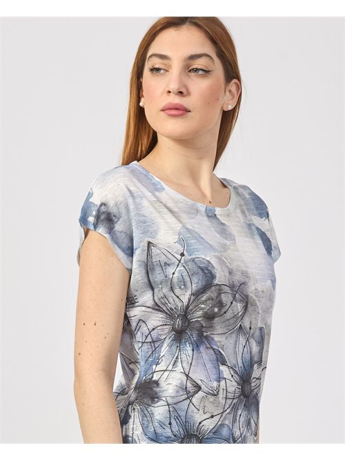 T-shirt donna Yes Zee con stampa sublimatica YES ZEE | T243-Y3022713